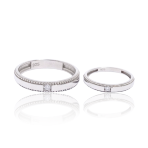 Classic Couple Ring in Silver