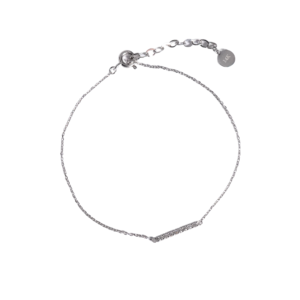 14K White Gold Daisy Love Bracelet