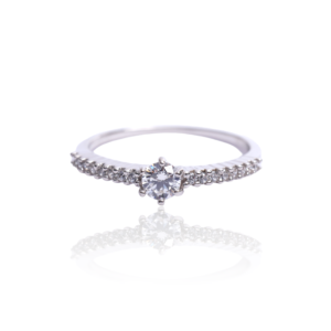 10K White Gold Promise Ring