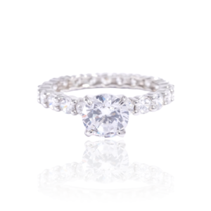 10K White Gold Nova Ring