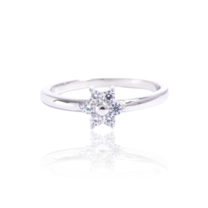 Flower Ring in Silver