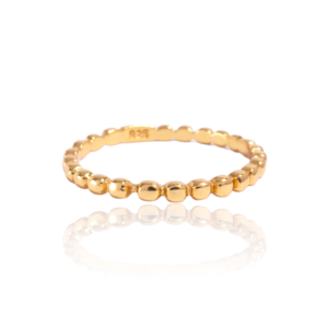 Beaded Ring in Silver