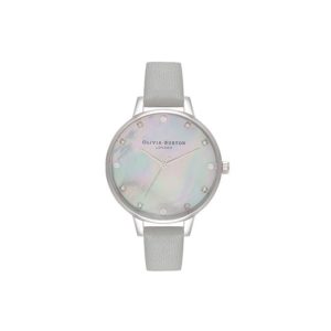 Olivia Burton Classics Leather Grey Watch
