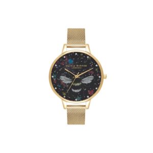 Olivia Burton Night Garden Mesh Gold Watch