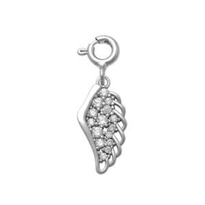 Wing Charm in Silver