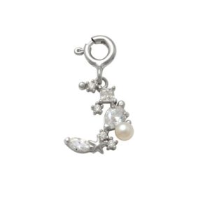 Moon Charm in Silver