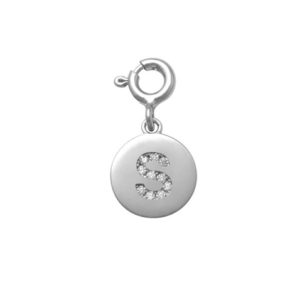 Letter S Charm in Silver