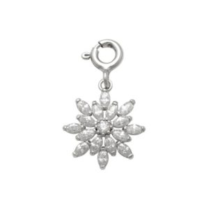 Flower Charm  in Silver
