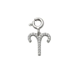 Aries Charm in Silver