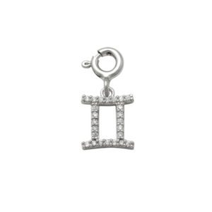 Gemini Charm in Silver