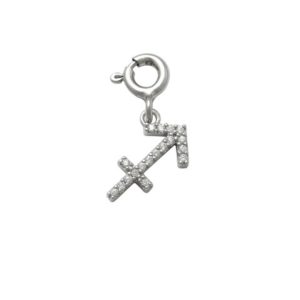 Sagittarius Charm in Silver