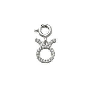 Taurus Charm in Silver