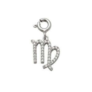 Virgo Charm in Silver