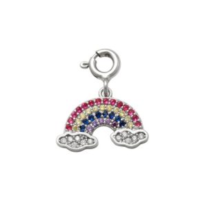 Rainbow Charm in Silver