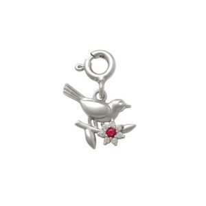 Bird Charm in Silver