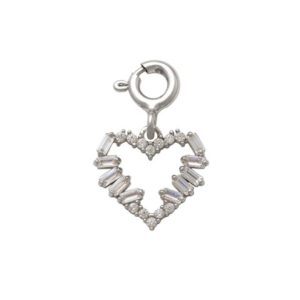 Heart Charm  in Silver