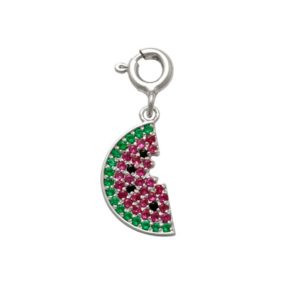 Watermelon Charm in Silver