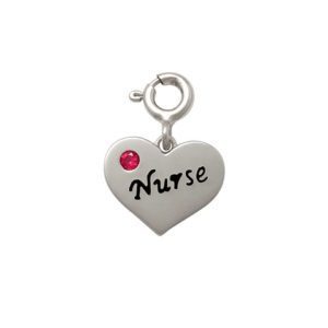 Nurse Charm in Silver