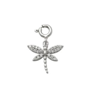 Dragonfly Charm in Silver
