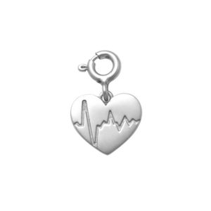 Heart Charm in Silver