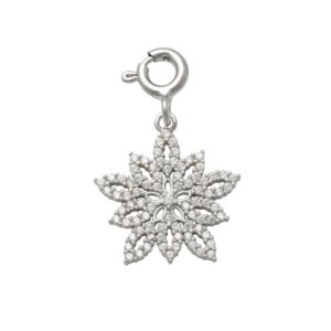 Flower Charm in Silver