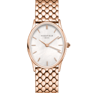 The Oval White MOP Steel Rose Gold