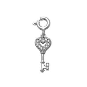 Key Charm  in Silver