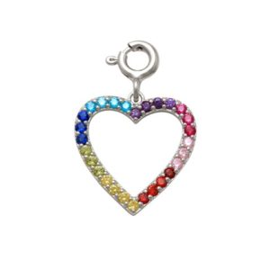 Heart Charm in Silver