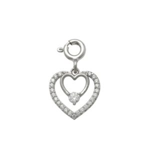 Heart Charm in Silver