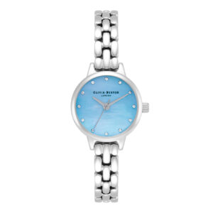 Olivia Burton Classics Pale Blue Mop & Stone Women's Watch (OB16MN11)