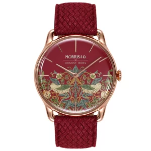 August Berg x Morris & Co. Crimson Strawberry Thief