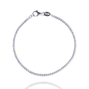 Minimal Tennis Bracelet in Silver