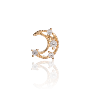 14K Yellow Gold Screw Back Earring