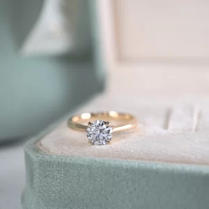 Round18K White Gold Ring (Lab Grown Diamond Ring)