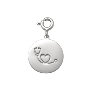Stethoscope Charm in Silver