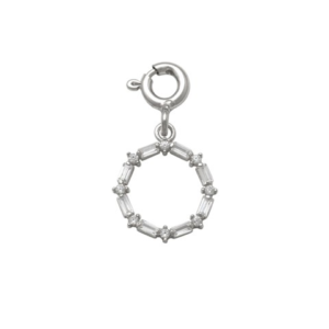 Round Charm in Silver