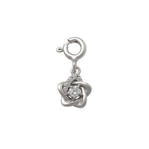 Flower Charm in Silver